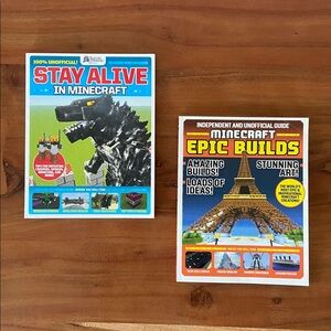 Minecraft kids building books epic builds & stay alive video game skills